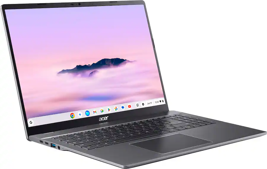 Acer Chromebook Plus 516 16″ WUXGA Laptop with Google AI, Intel® Core™ i3-1315U, 8GB LPDDR5 Memory, 128GB UFS, Wi-Fi 6E, Steel Gray — Steel Gray
