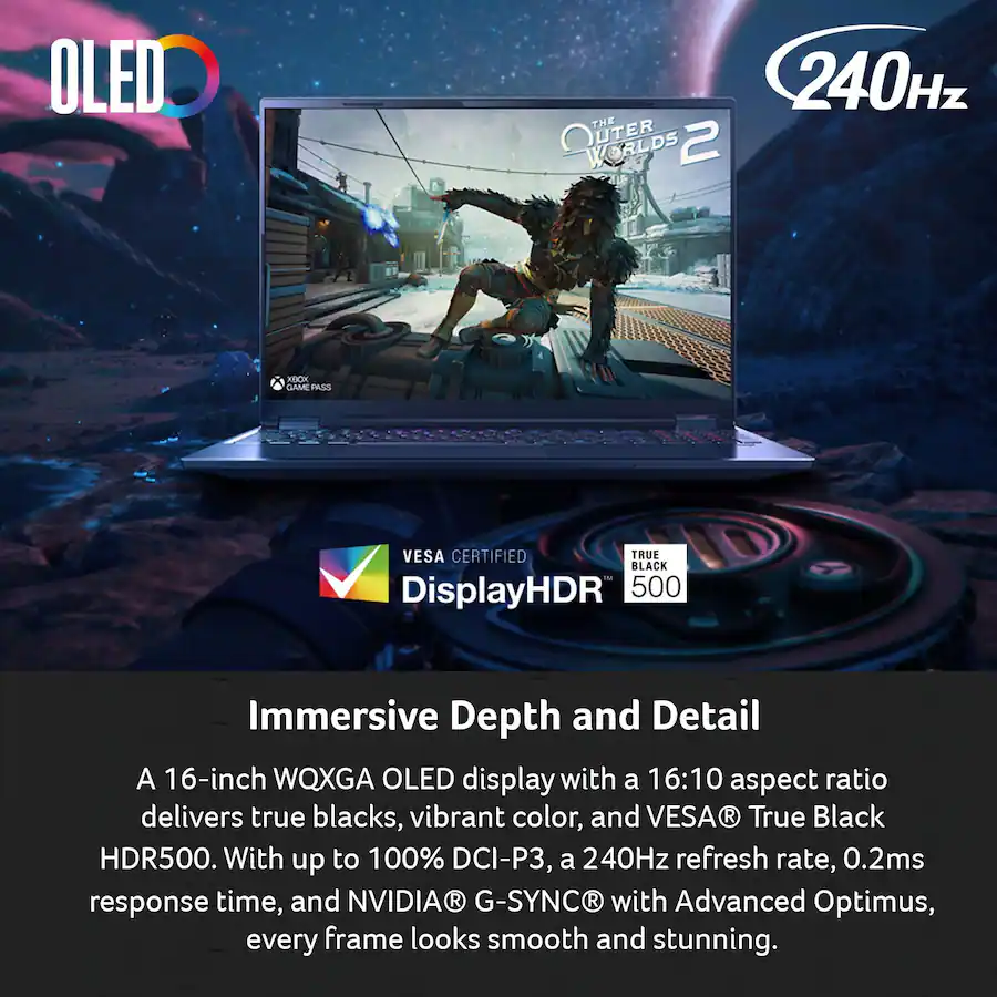 Acer Predator Neo Gaming Laptop 16″ OLED (Intel Core Ultra 9 Series 2, NVIDIA GeForce RTX 5070 Ti, 16GB Memory, 1TB SSD), Obsidian Black