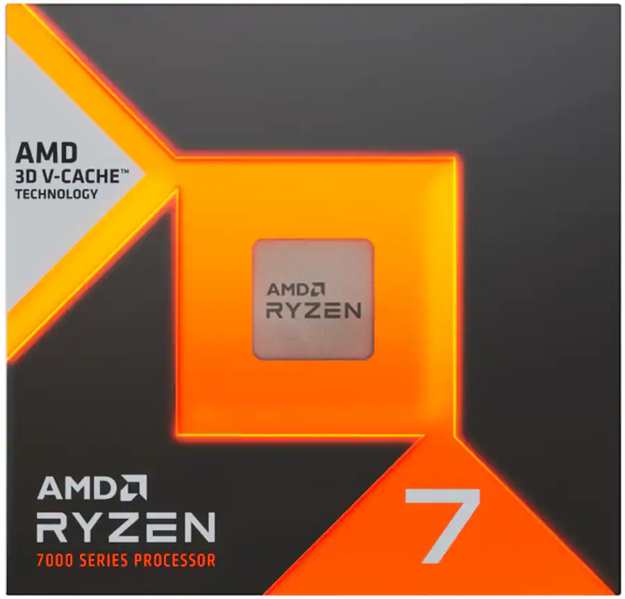 AMD Ryzen 7 7800X3D 8-Core 16-Thread Desktop Processor, Black — Black