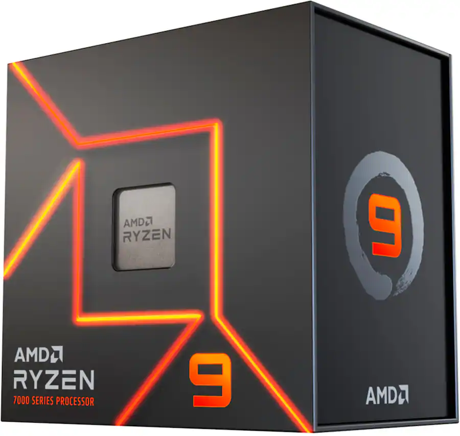 AMD Ryzen 9 7900X 12-Core 24-Thread 4.7 GHz to 5.6 GHz Max Boost Socket AM5 Unlocked Desktop Processor Silver — Silver