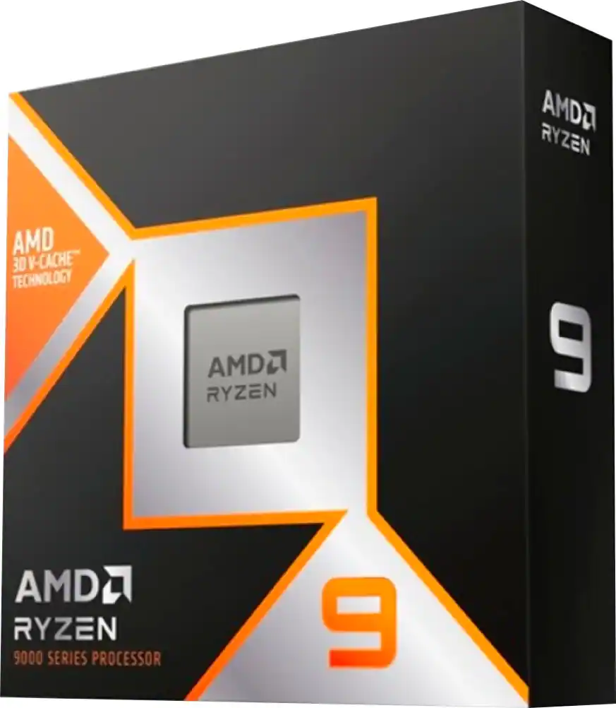 AMD Ryzen 9 9950X3D 16-Core 32-Thread Desktop Processor, Black — Black