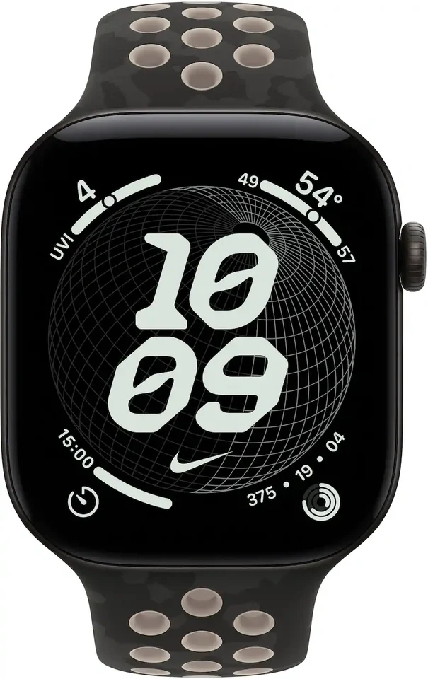 Apple 46mm Nike Sport Band (M/L), After Dark Black