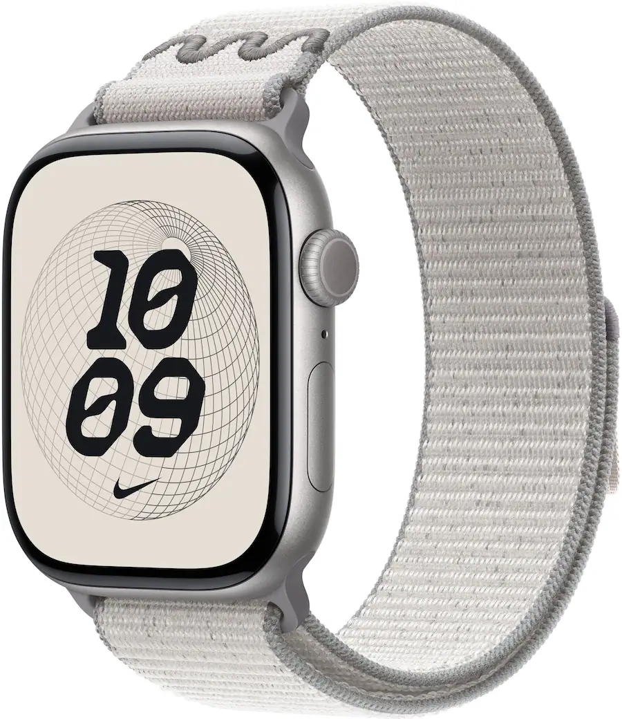 Apple 46mm Nike Sport Loop Band for Apple Watch, Midnight Black — Midnight Black