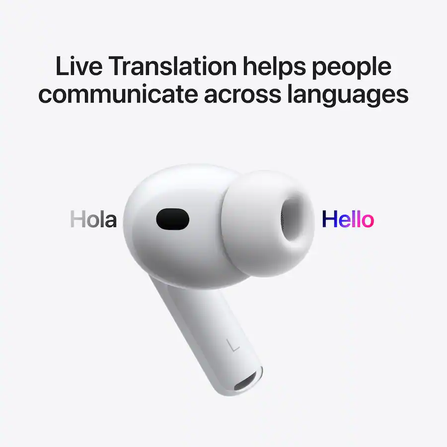 Apple AirPods Pro 3 Wireless Active Noise Cancelling Earbuds with Heart Rate Sensing White — White