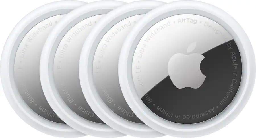 Apple AirTag 4-Pack (1st Generation, 2021, Silver) — Silver