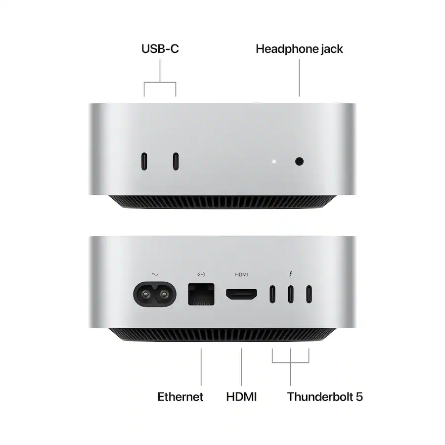 Apple Mac mini Desktop (M4 Pro, 24GB Memory, 512GB SSD, Silver) — Silver