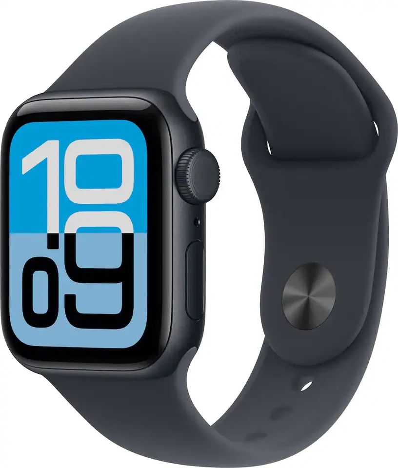Apple Watch SE 3 GPS + Cellular 40mm Aluminum Case with Starlight Sport Band S/M, Starlight (2025)