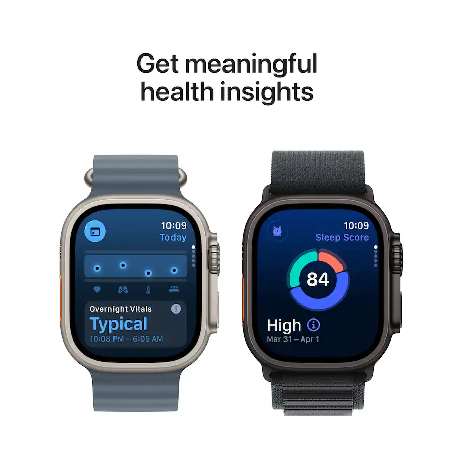 Apple Watch Ultra 3 GPS + Cellular 49mm Titanium Case with Black Alpine Loop (Medium, Black, 2025) — Black