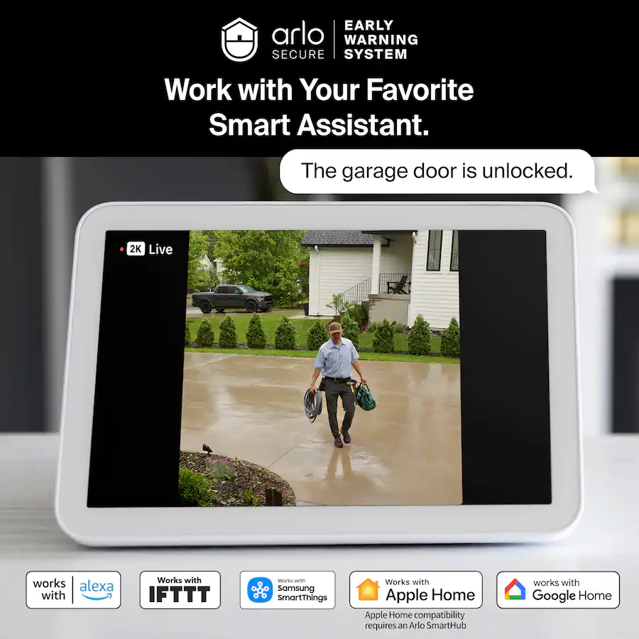 Arlo Smart Wi‑Fi Video Doorbell (2nd Generation), White — White