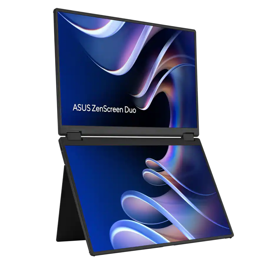 ASUS ZenScreen Duo 14″ FHD IPS Portable Dual Monitor, Black — Black