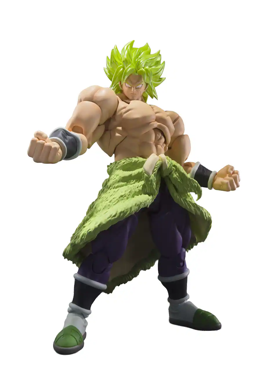 Bandai S.H.Figuarts Super Saiyan Broly (Full Power) – Dragon Ball Super: Broly, 8.6-Inch Collectible Action Figure — Multi