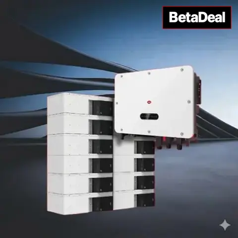 50kW (60kVA) Commercial Hybrid Solar System Setup (Customizable High-Voltage Array) Inverter IP 66 | Battery IP 21