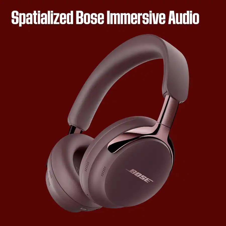 Bose QuietComfort Ultra Headphones (2nd Gen) Wireless Noise-Cancelling Over-Ear Headphones with Immersive Audio, Cherry Chocolate — Cherry Chocolate