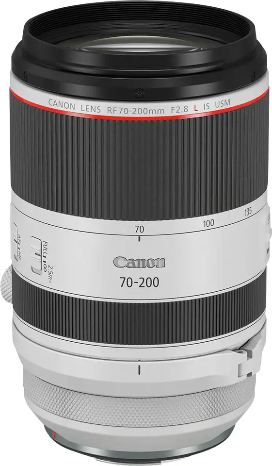 Canon RF70-200mm F2.8 L IS USM Telephoto Zoom Lens for EOS R-Series Cameras, White