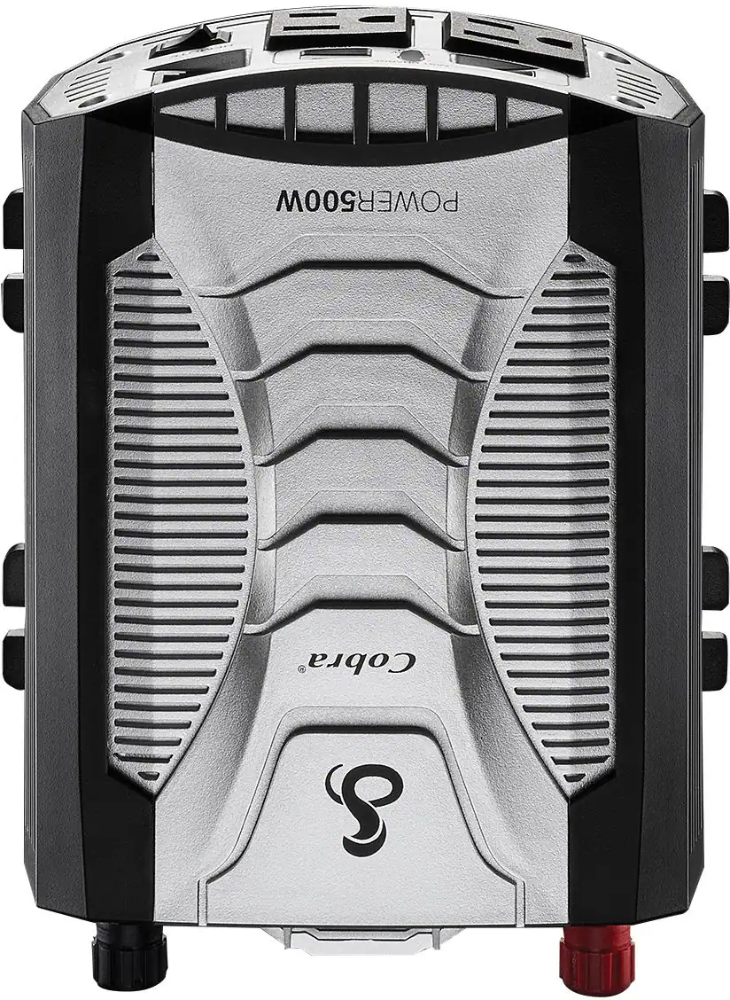 Cobra Power 500‑Watt Power Inverter with Fast Charge USB, Black — Black