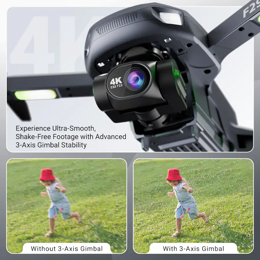Contixo F29 Altura Max 4K GPS Drone with 3-Axis Gimbal, 5″ Screen Remote, Dark Gray — Dark Gray