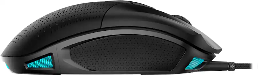 Corsair Nightsword RGB Tunable Wired Optical Gaming Mouse, Black — Black