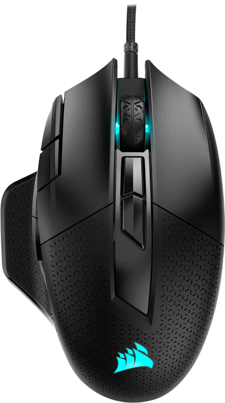 Corsair Nightsword RGB Tunable Wired Optical Gaming Mouse, Black — Black