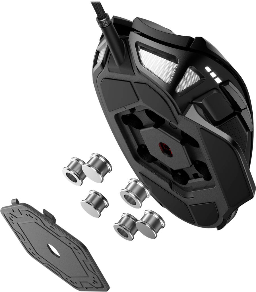 Corsair Nightsword RGB Tunable Wired Optical Gaming Mouse, Black — Black