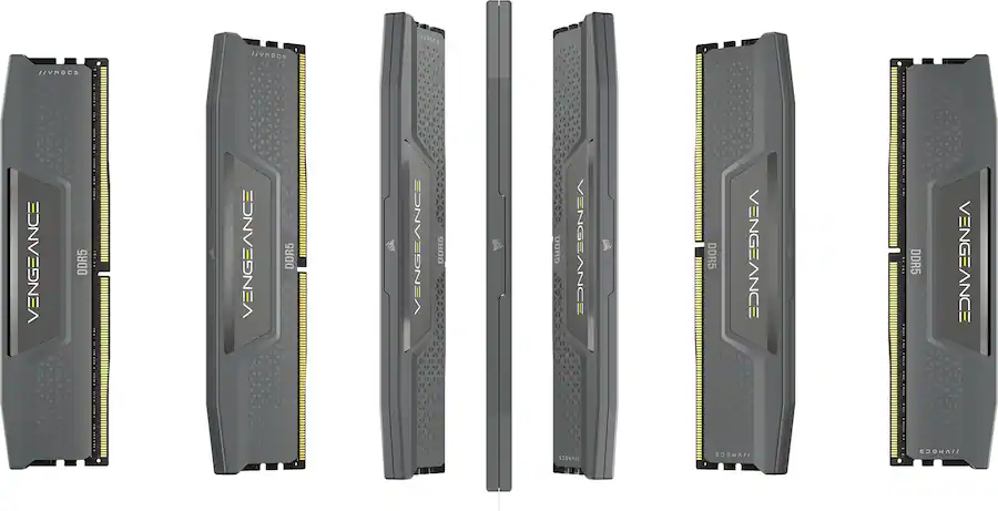 Corsair VENGEANCE DDR5 16GB (2 x 8GB) DDR5-6000 CL36 Desktop Memory, Gray
