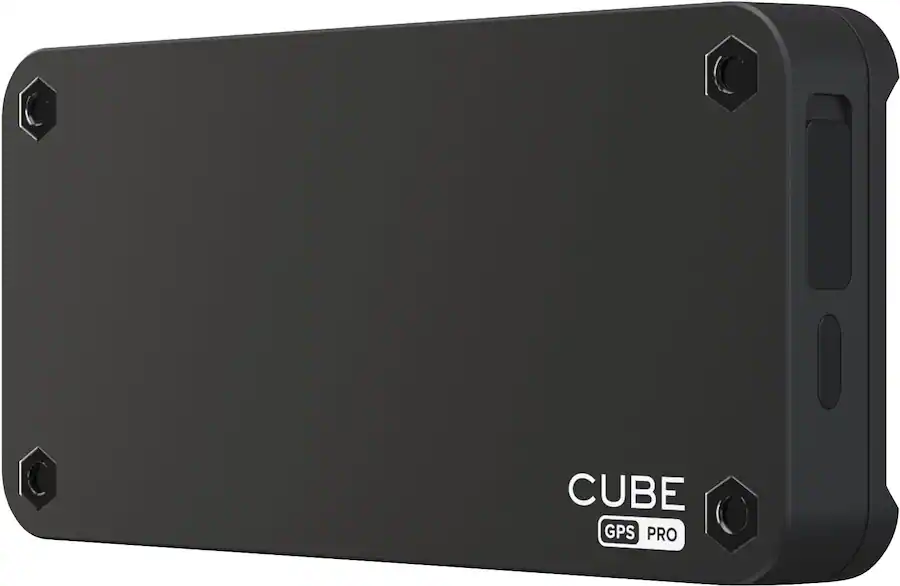 Cube GPS Vehicle Tracker with Magnetic Base & One-Year Rechargeable Battery, Black — Black