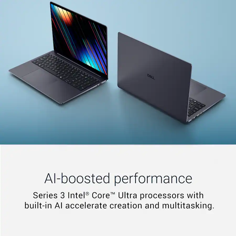 Dell 16S 16″ 2K Touchscreen Laptop (Intel Core Ultra 7 355, 16GB Memory, 512GB SSD, Copilot+ PC), Celestial Blue