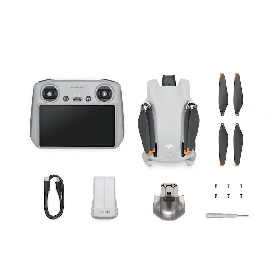 DJI Mini 3 Drone with DJI RC Controller, Gray — Gray