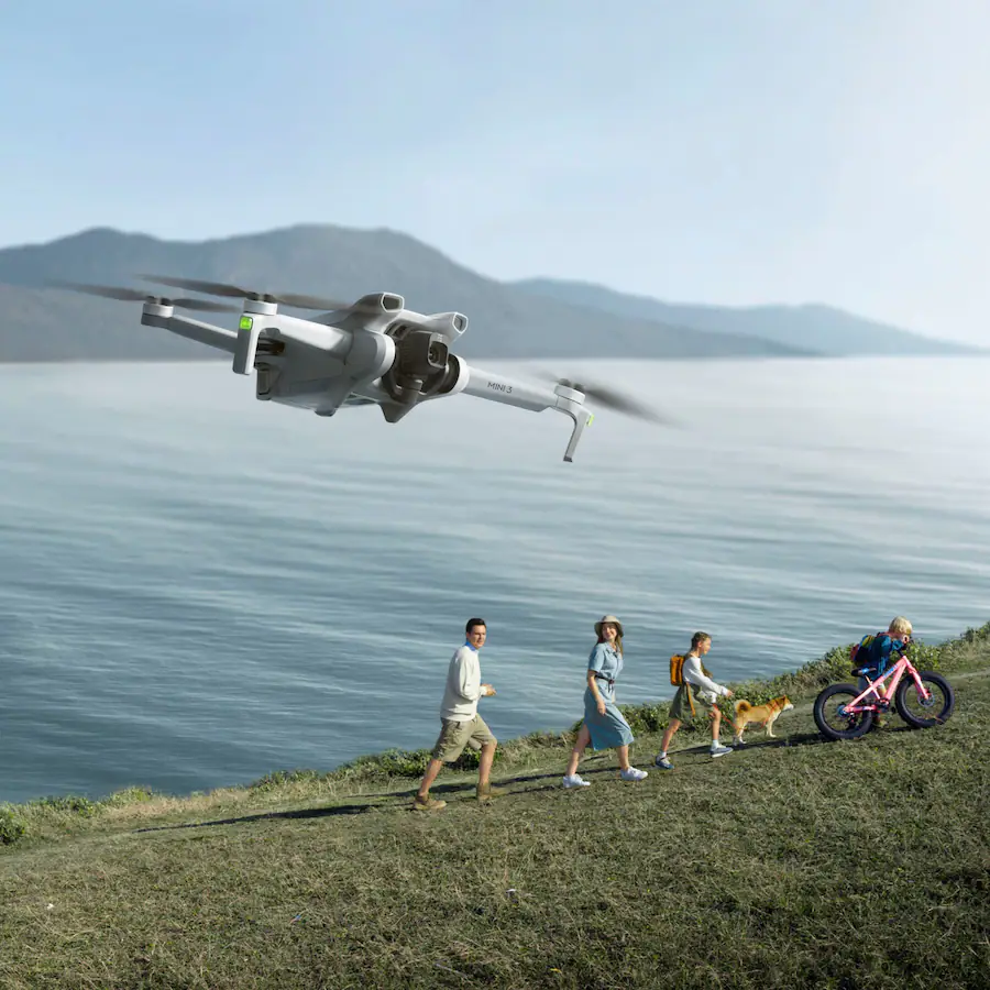 DJI Mini 3 Drone with DJI RC Controller, Gray — Gray