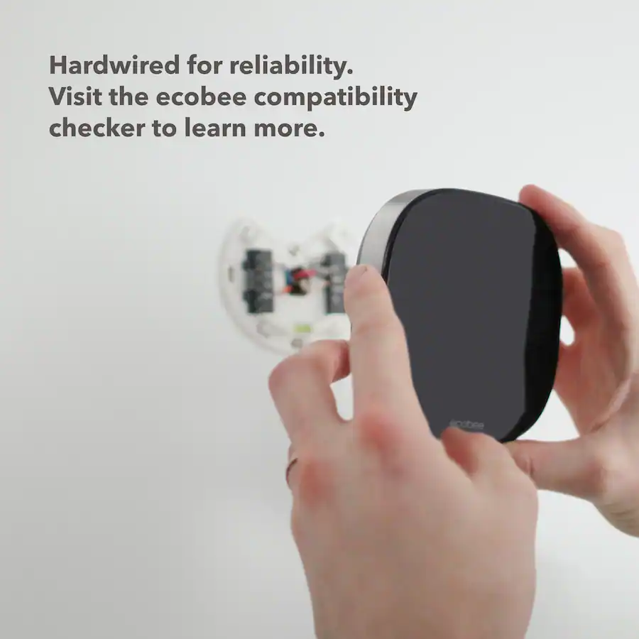 ecobee Premium Smart Programmable Touch‑Screen Thermostat, Black — Black