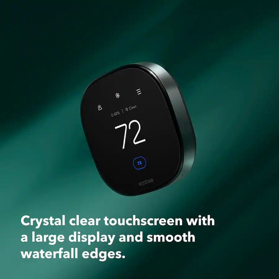 ecobee Premium Smart Programmable Touch‑Screen Thermostat, Black — Black