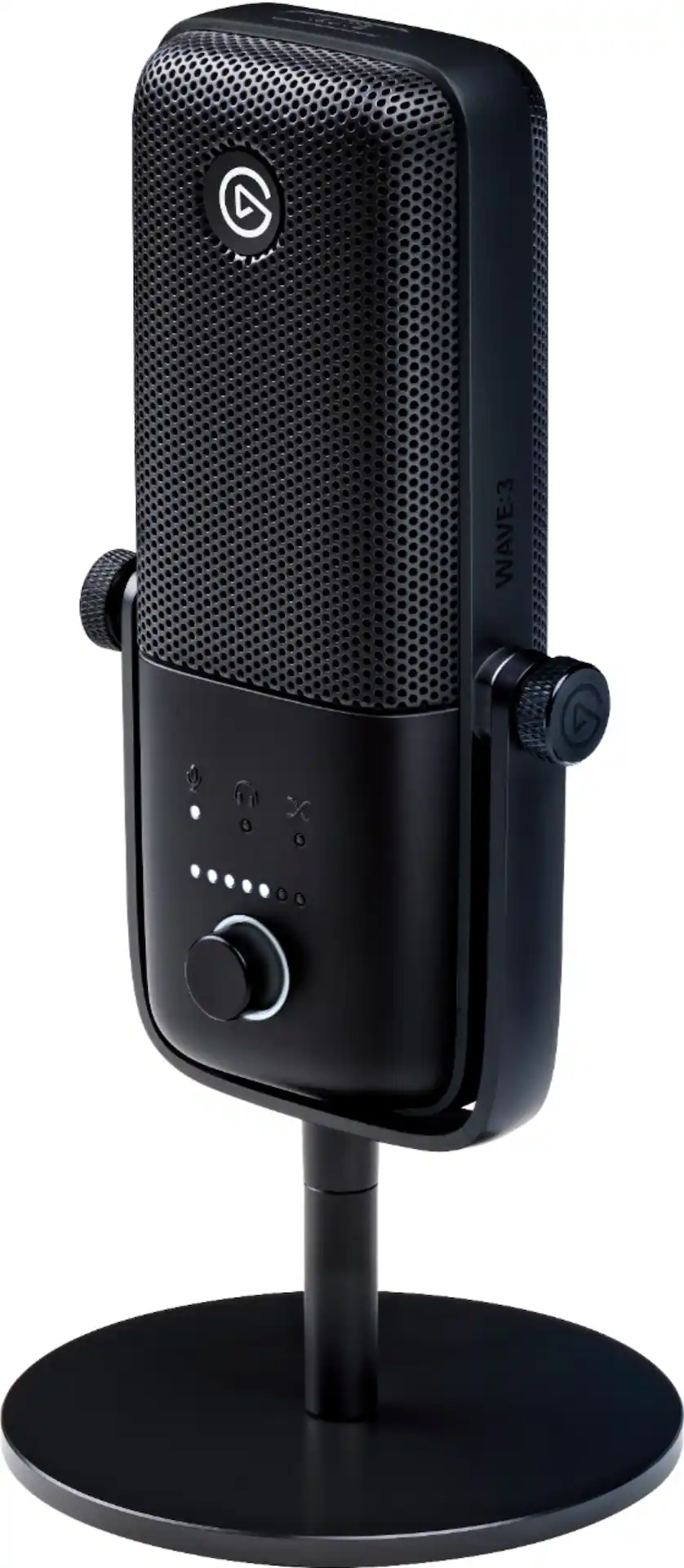 Elgato Wave:3 Wired Cardioid Condenser USB Microphone, Black — Black