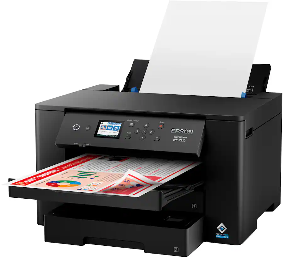 Epson WorkForce Pro WF-7310 Wireless Wide-Format Inkjet Printer, Black — Black