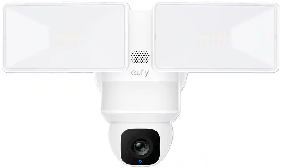 eufy E30 Outdoor Wired 2K PTZ Security Camera with Floodlights, White — White