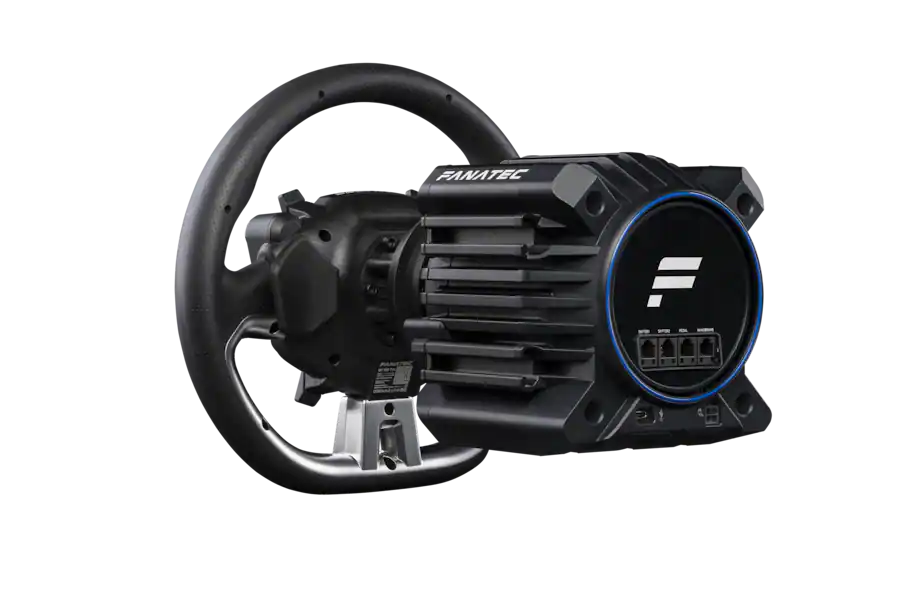 Fanatec Gran Turismo Pro 5Nm Direct Drive Force Feedback Sim Racing Bundle with Wheel, Pedals & Clamp for PC and PlayStation, Black — Black