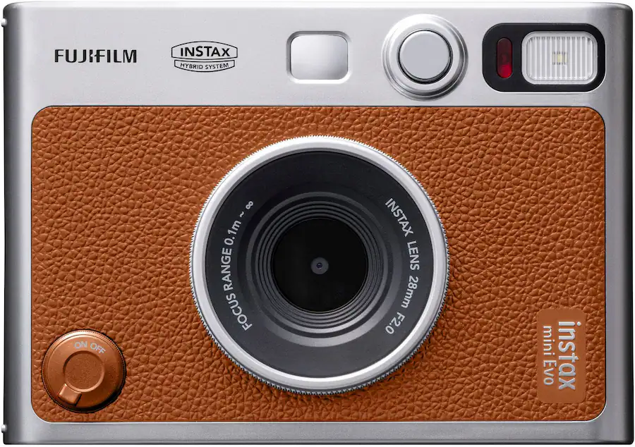 Fujifilm Instax Mini Evo Instant Film Camera — Brown