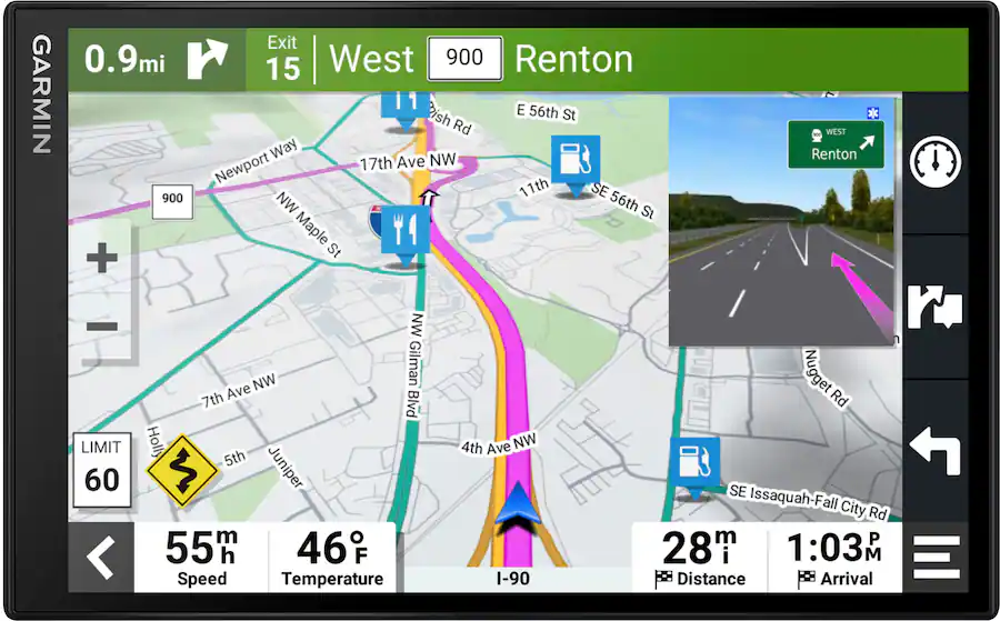 Garmin DriveSmart 86 8″ GPS with Built-In Bluetooth, Map Updates & Traffic Updates, Black — Black