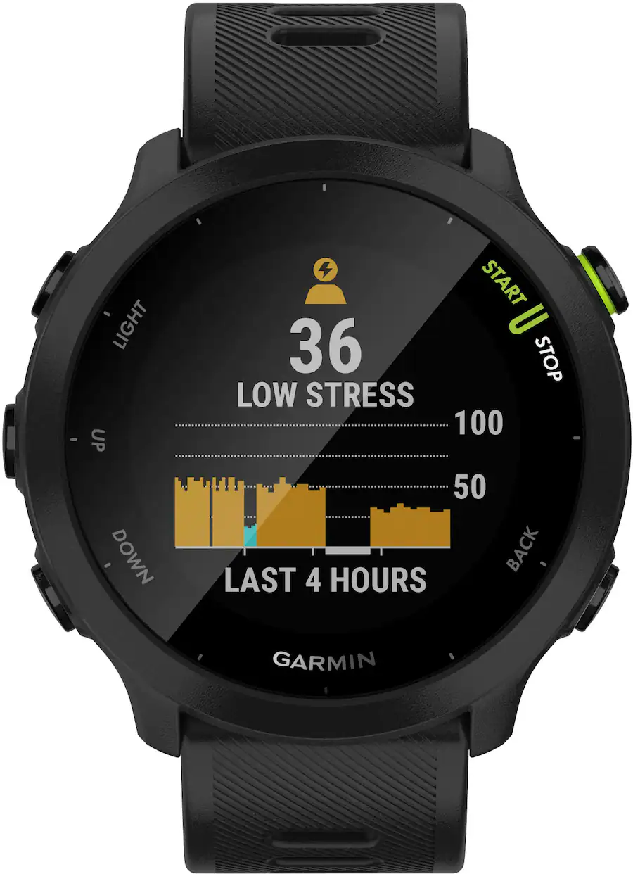 Garmin Forerunner 55 GPS Smartwatch 42mm, Black (2021) — Black