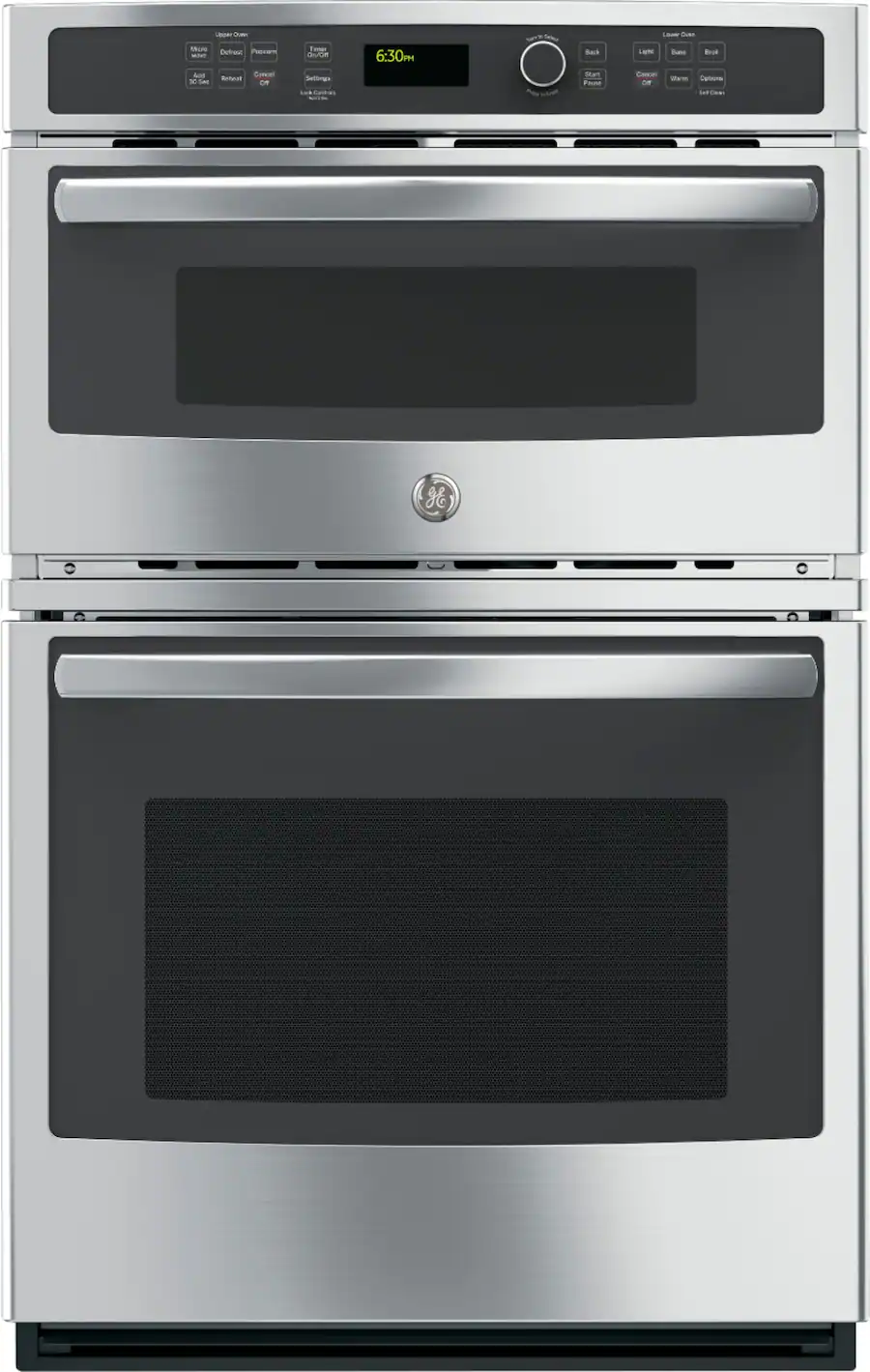 GE 27″ Single Electric Wall Oven with Built‑In Microwave, Stainless Steel — Stainless Steel