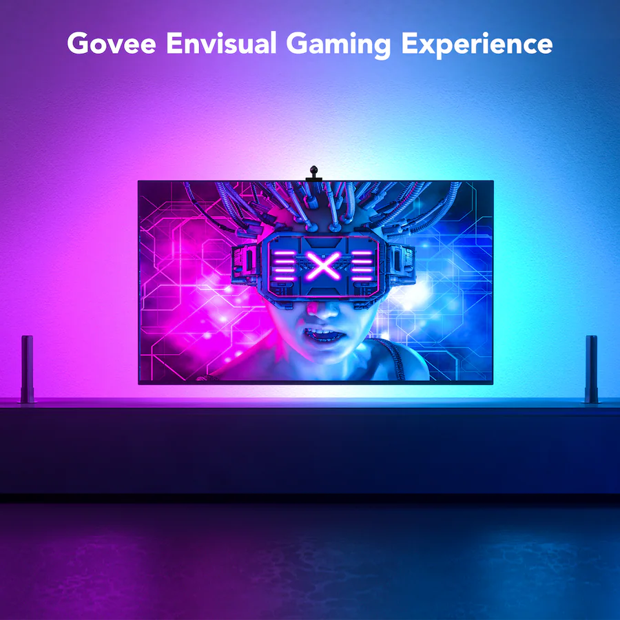 Govee DreamView TV Backlights and Light Bar with Camera for 55″–65″ TVs, Multi — Multi
