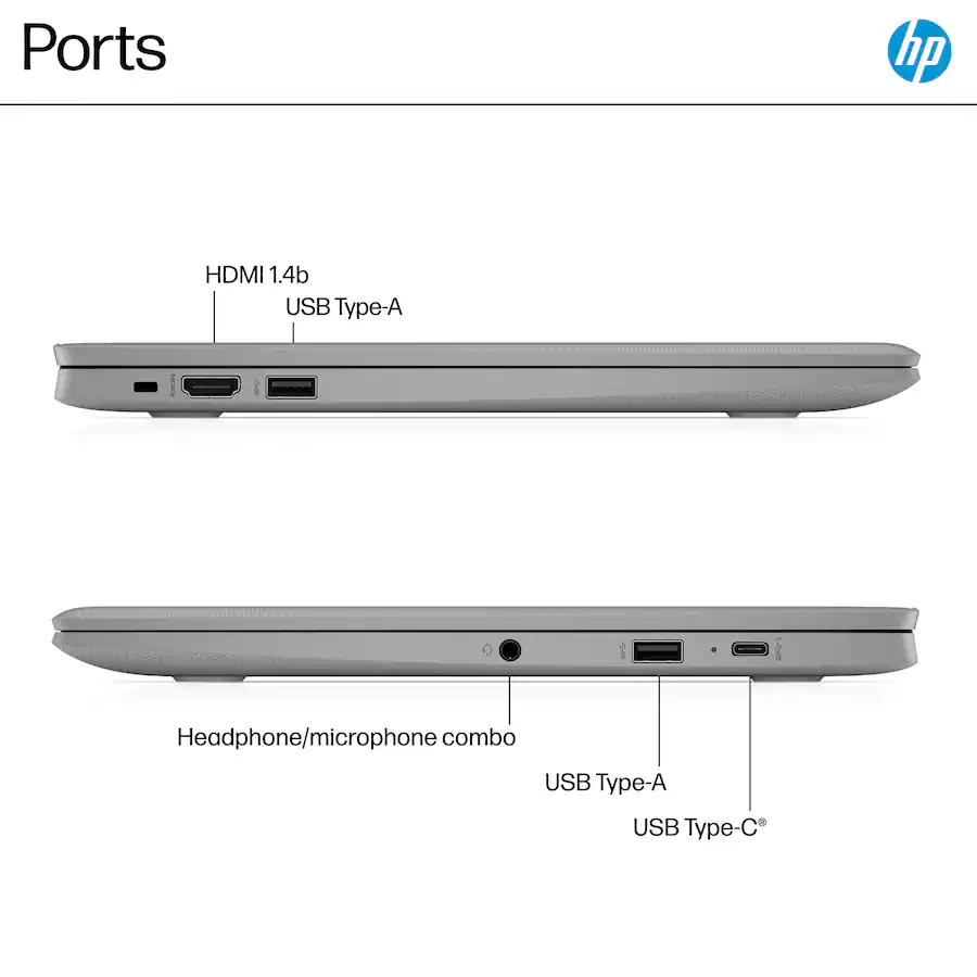 HP 14 Chromebook Laptop Intel Celeron N4500, 4GB Memory, 64GB eMMC, Modern Grey — Modern Grey