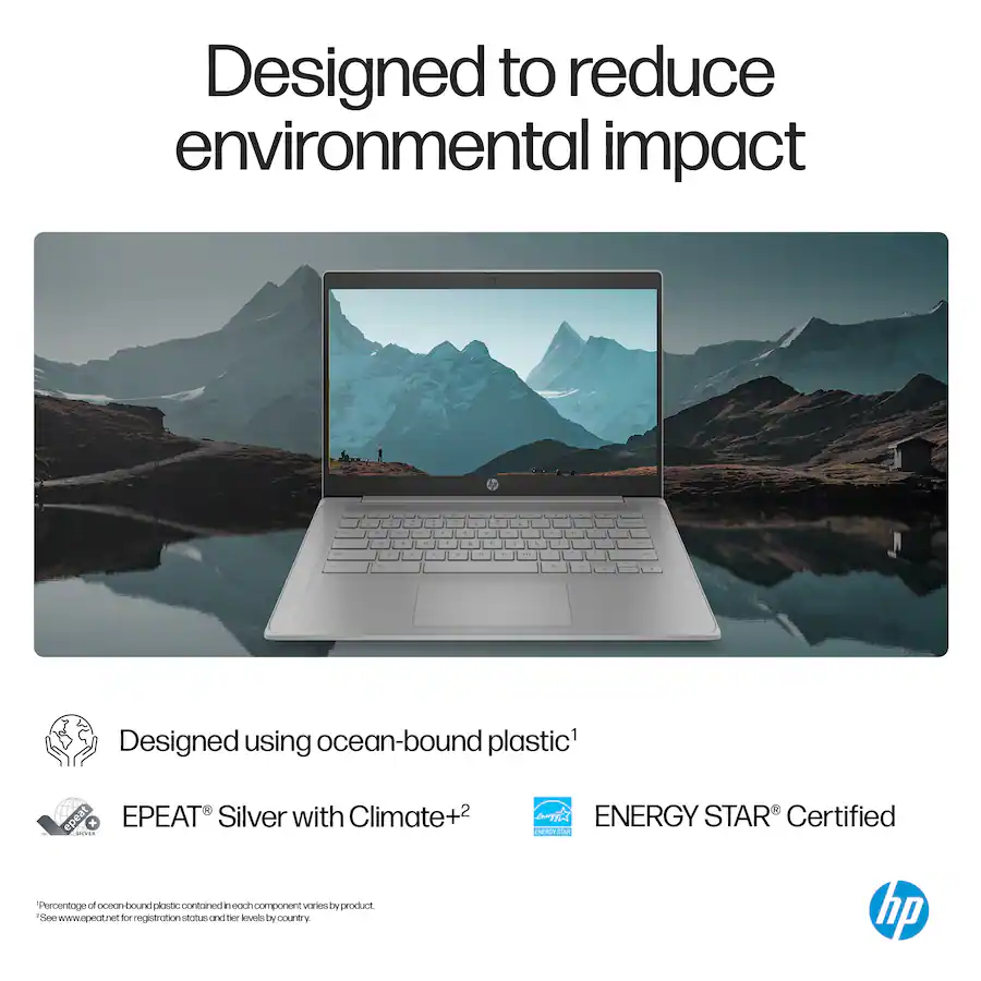 HP 14 Chromebook Laptop Intel Celeron N4500, 4GB Memory, 64GB eMMC, Modern Grey — Modern Grey