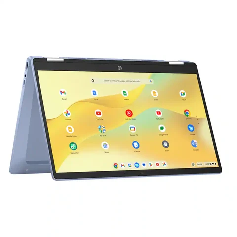 HP 2-in-1 14-Inch Touchscreen Chromebook Laptop Intel N100 Processor, 4GB Memory, 64GB eMMC, Sky Blue
