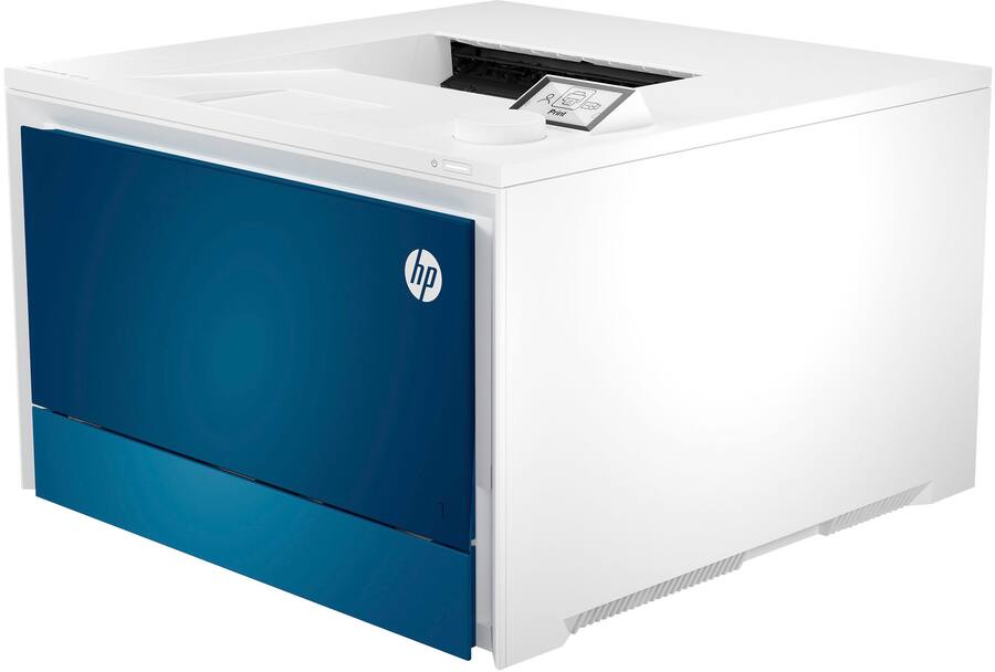 HP LaserJet Pro 4201dn Color Laser Printer, White/Blue — White/Blue