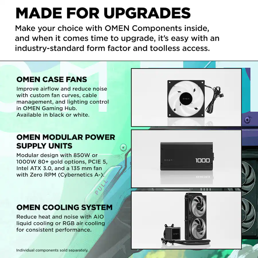 HP OMEN 35L Gaming Desktop – Intel Core i7-14700F, 16GB DDR5 Memory, NVIDIA GeForce RTX 5060, 1TB SSD, Shadow Black — Shadow Black