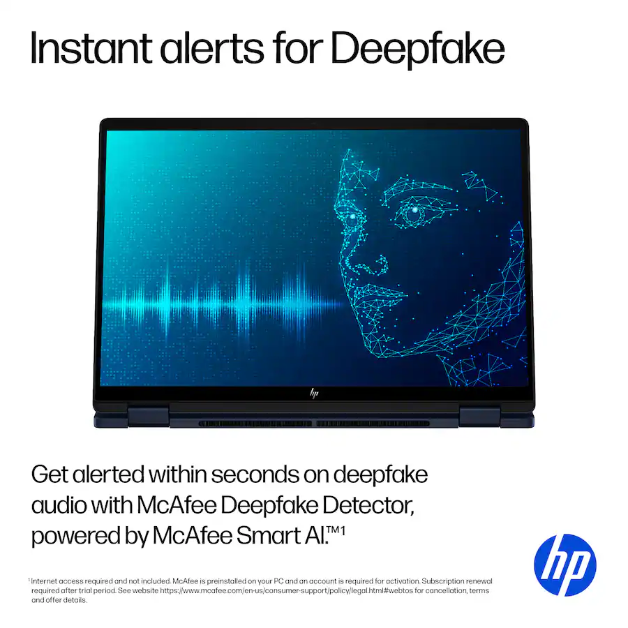 HP OmniBook X Flip 14-inch 2K Touchscreen Copilot+ PC (Intel Core Ultra 5, 16 GB RAM, 512 GB SSD, Atmospheric Blue) — Atmospheric Blue