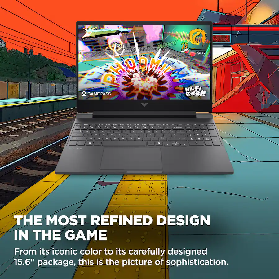 HP Victus 15.6″ 144Hz Full HD Gaming Laptop (AMD Ryzen 7, RTX 4050, 16 GB RAM, 512 GB SSD, Mica Silver) — Mica Silver