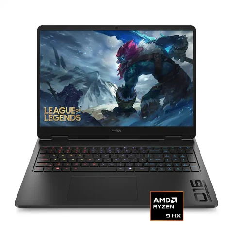 HyperX HP OMEN 16″ 165Hz 2.5K OLED Gaming Laptop, AMD Ryzen 9 8940HX, NVIDIA GeForce RTX 5060, 16GB DDR5 Memory, 1TB SSD, Shadow Black