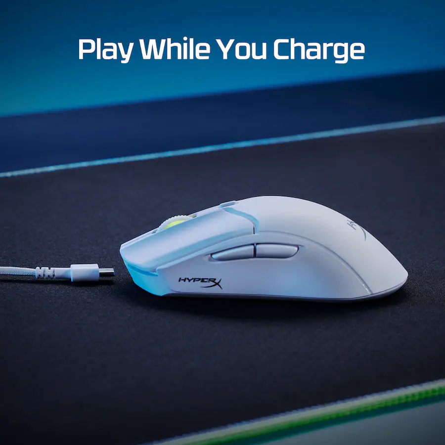 HyperX Pulsefire Haste 2 Lightweight Wireless Optical Gaming Mouse with RGB Lighting, Black — Black