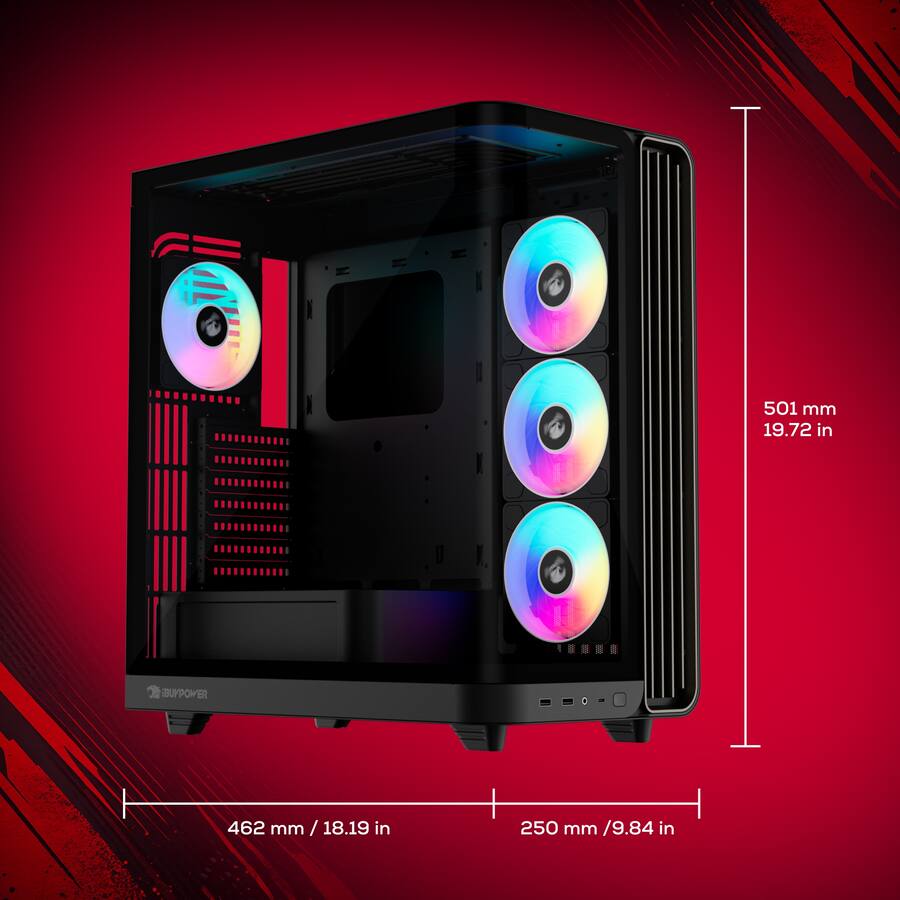 iBUYPOWER Trace Gaming Desktop PC (Intel Core Ultra 7 265F, NVIDIA GeForce RTX 5070 12GB, 32GB DDR5, 2TB SSD, Black) — Black