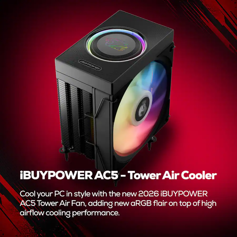 iBUYPOWER Trace Gaming Desktop PC (Intel Core Ultra 7 265F, NVIDIA GeForce RTX 5070 12GB, 32GB DDR5, 2TB SSD, Black) — Black